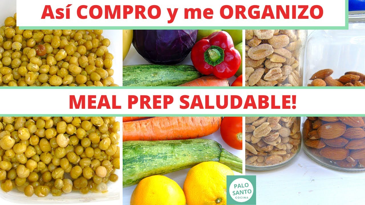Qué es el MEAL PREP Palo Santo | MENÚ SEMANAL SALUDABLE 🍲🍜 | Lista de COMPRAS Saludables #1🍓🍞🍆