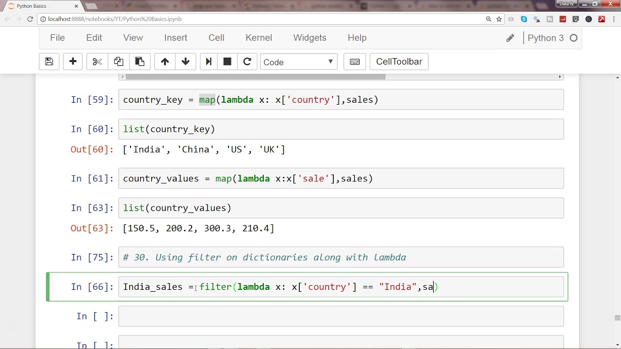 Python 3 Programming Tutorial | #10 Filtering Dictionary using filter function and lambda function