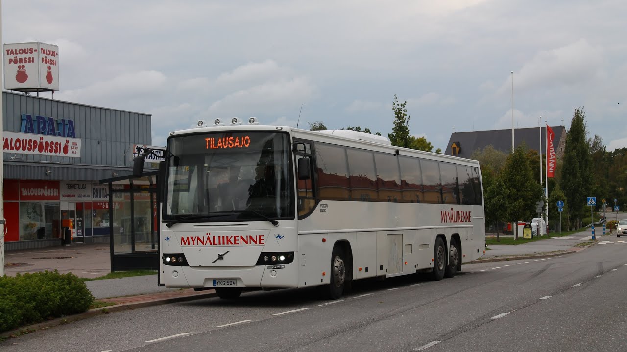 📼 Mynäliikenne 5 käynnistys ja moottorin äänet | Volvo 8700 B12M 6x2 (2008)
