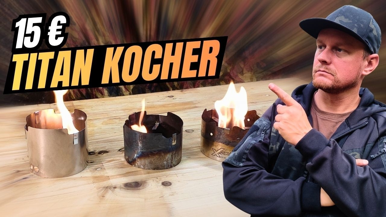 DIY Outdoor Kocher aus Titan – Ultraleichter X-Boil für nur 15€ Bushcraft | Wandern | Trekking