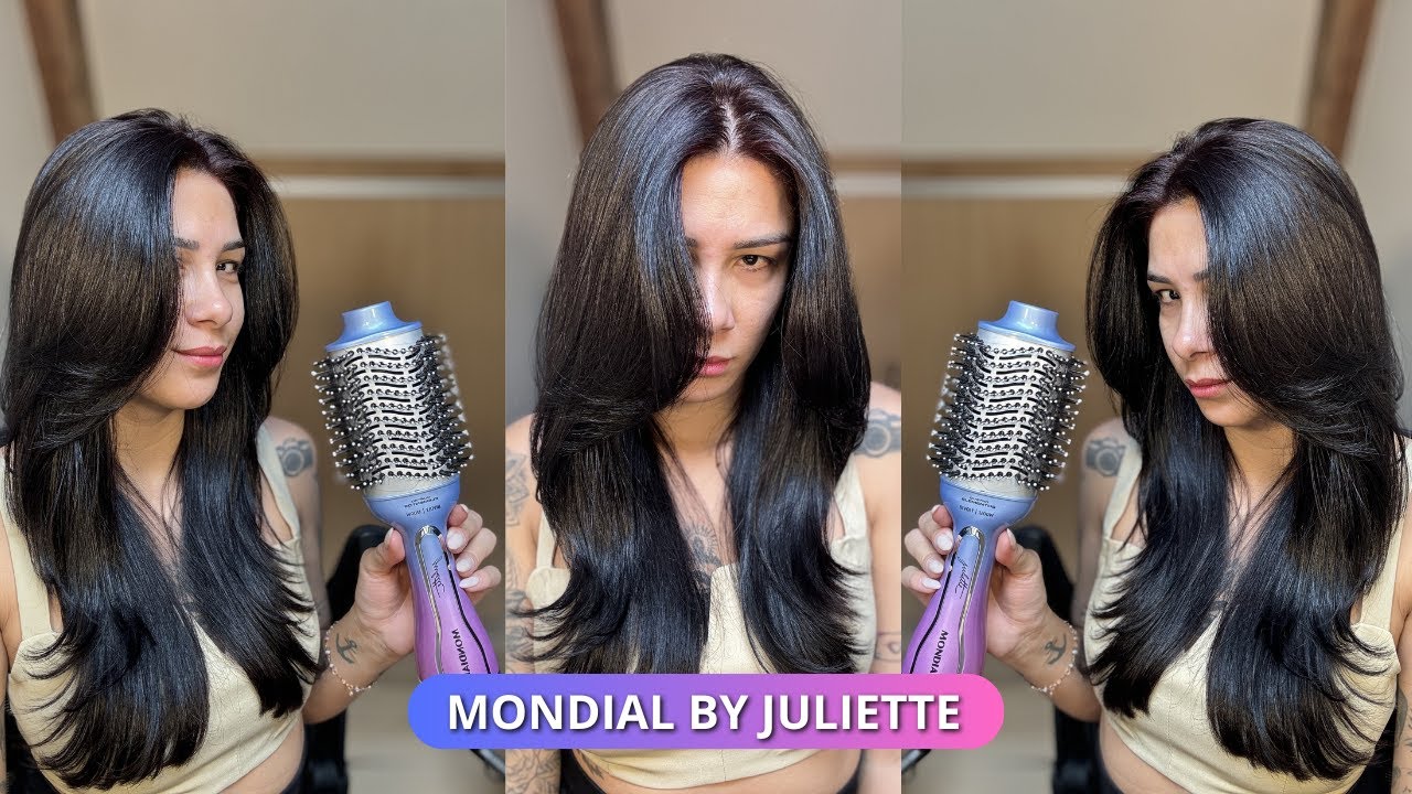 ESCOVANDO O CABELO COM ESCOVA SECADORA MONDIAL BY JULIETTE  ES-JU-03  | Por @jessicatthings_