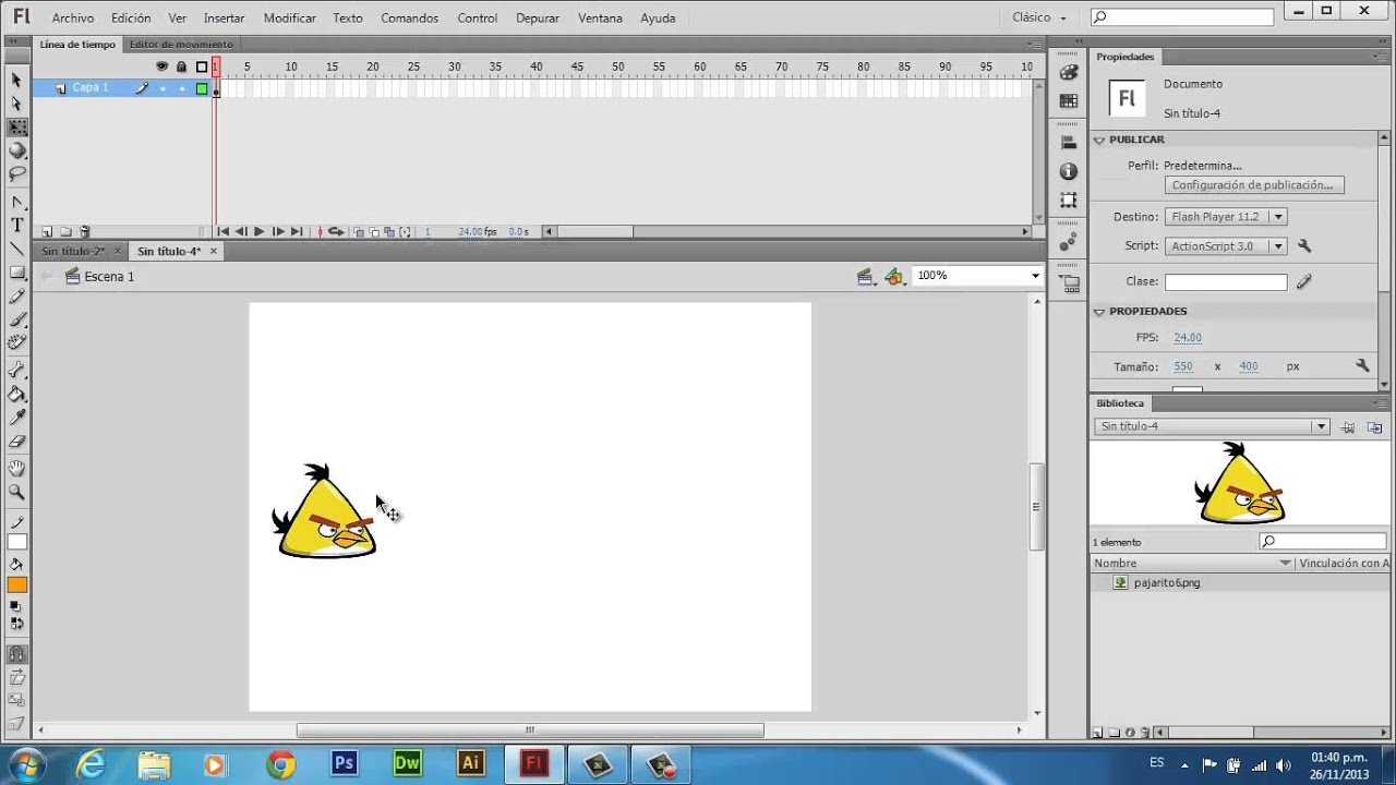 VideoTutorial Flash CS6 - Interpolacion de Forma y Movimiento
