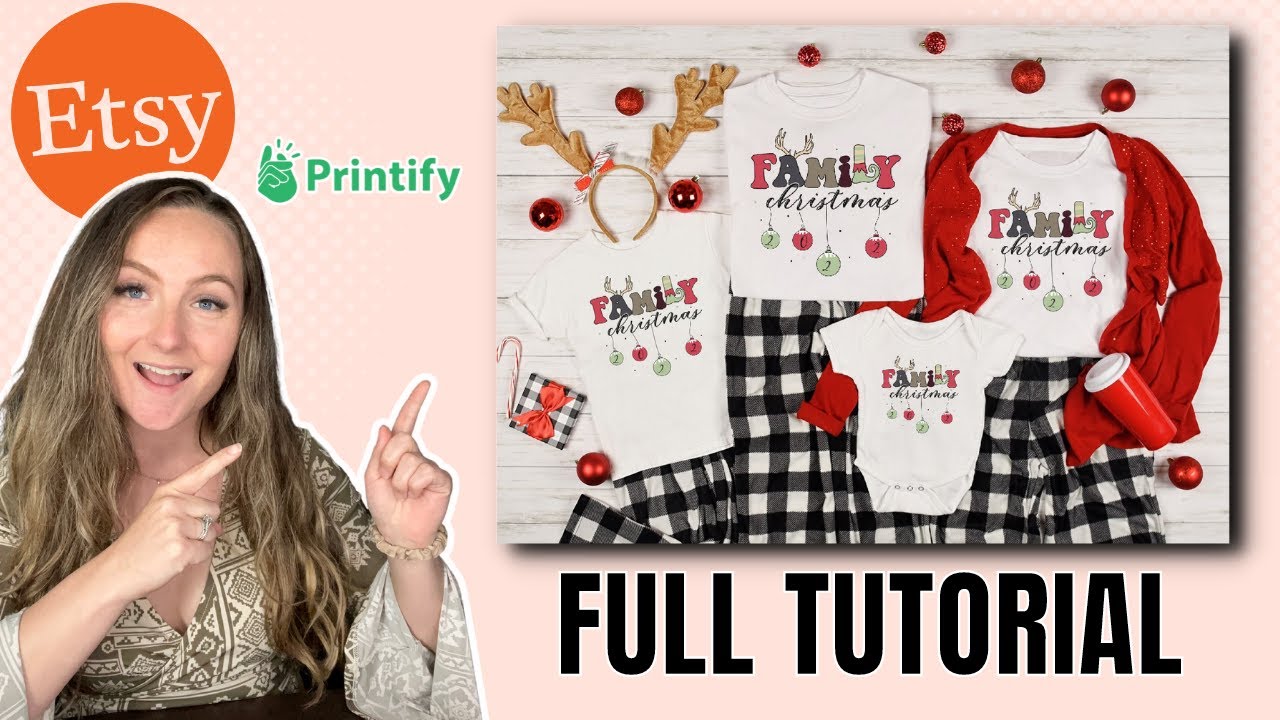 Matching Family Shirts FULL TUTORIAL (Printify + Etsy)