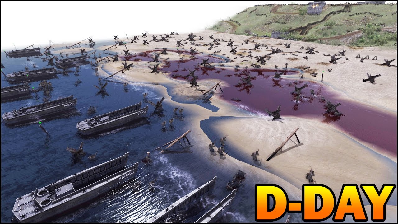 [HISTORICAL] D-DAY OMAHA BEACH LANDING - Saving Private Ryan - Men of War AS2 Editor Scenario #90