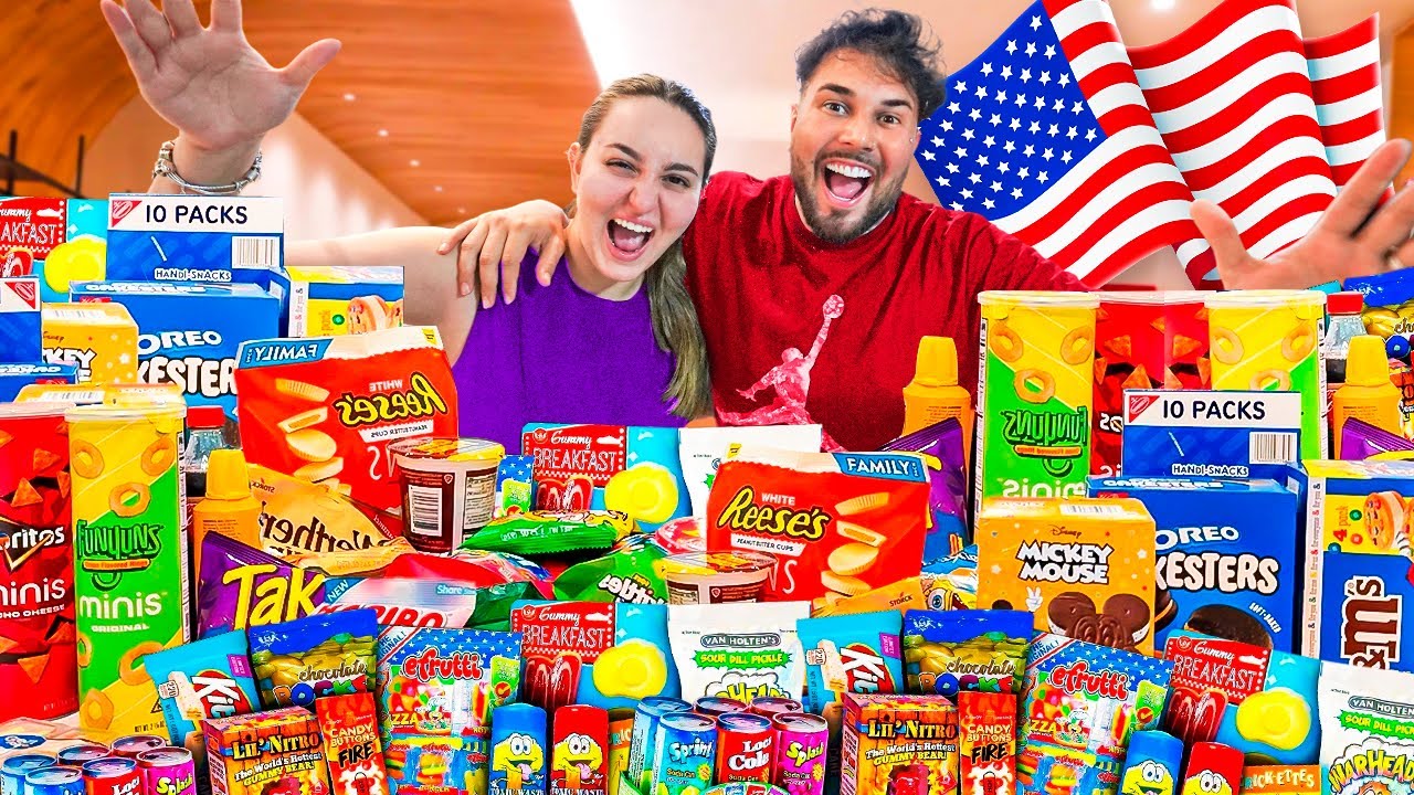 EXPERIMENTANDO COMIDAS BIZARRAS DOS ESTADOS UNIDOS 🇺🇸😬 