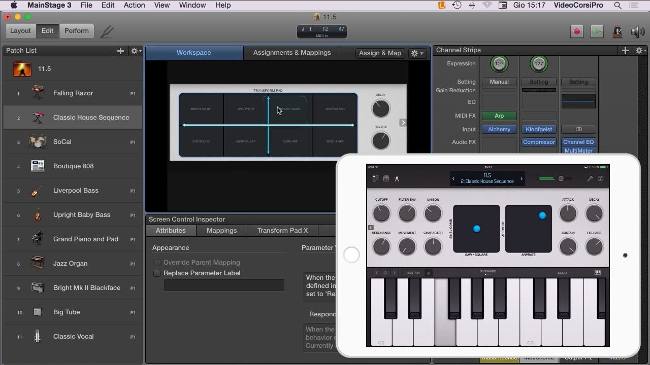 Tutorial MainStage 3 - Smart Control Parte 1