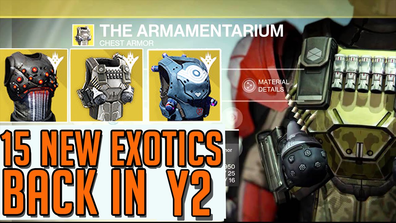 Destiny 15 New Exotics BACK in Year 2 of Destiny | Titan, Hunter & Warlock Exotics
