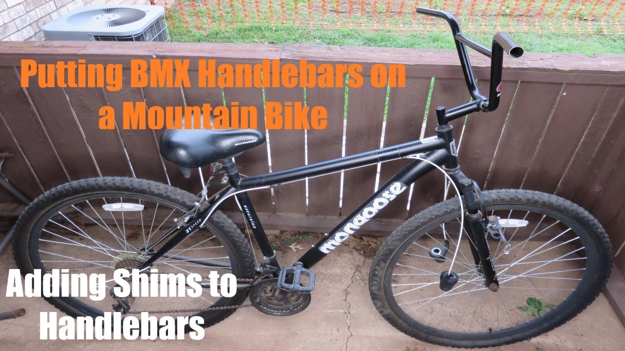 Putting BMX handlebars on a mountain bike