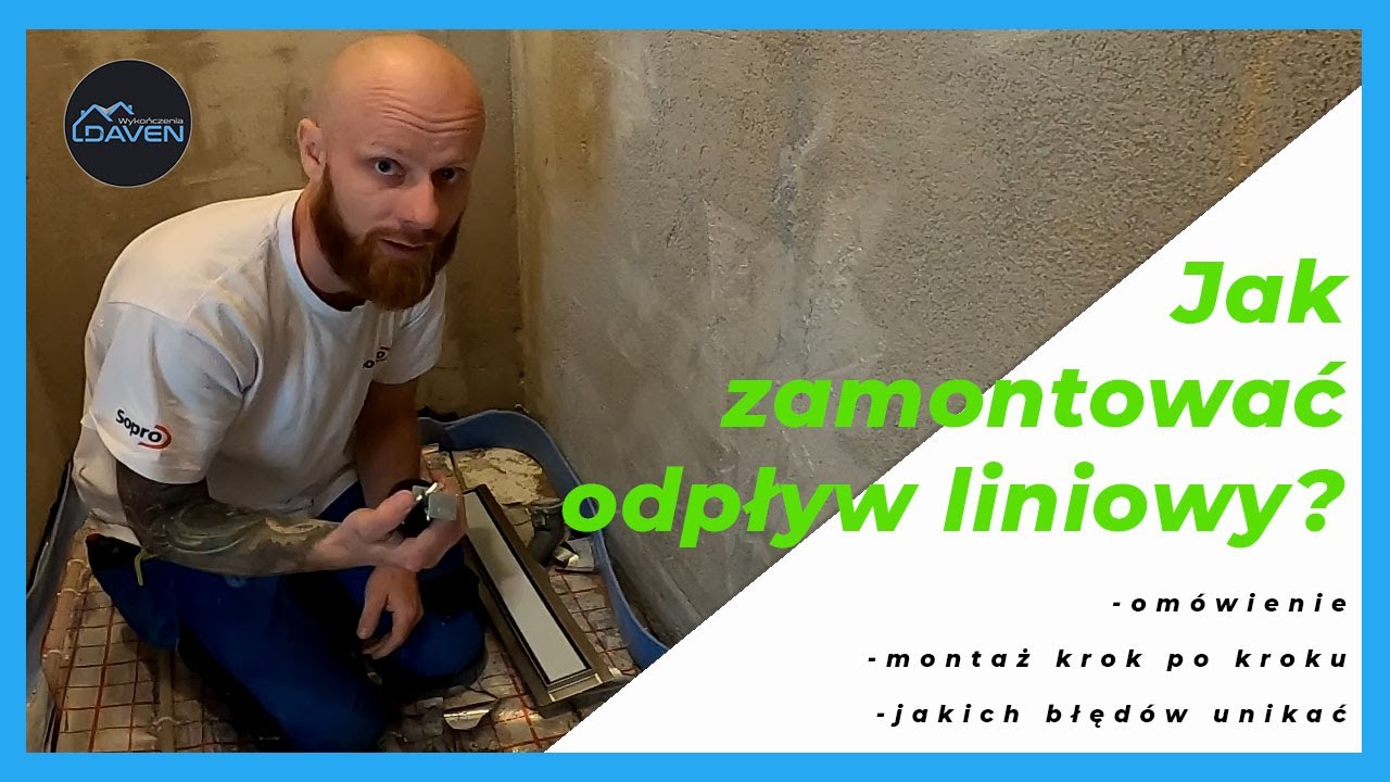 Montaż odpływu liniowego