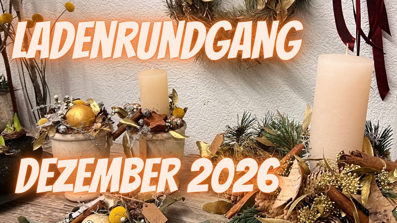 Ladenrundgang im Dezember 🎄 | Weihnachtliche Floristik & Geschenkideen beim Blumenmann
