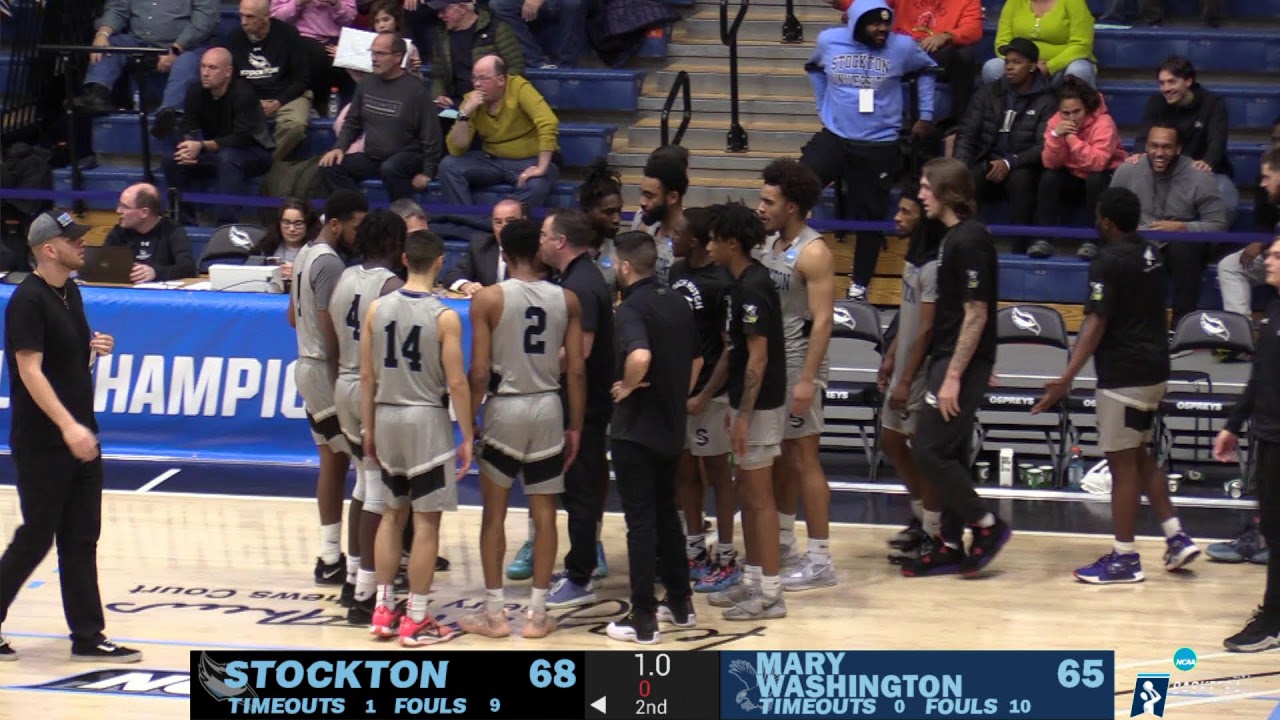 Stockton vs. Mary Washington - 2023 NCAA Division III Men's Basketball Tournament - 2nd Round
