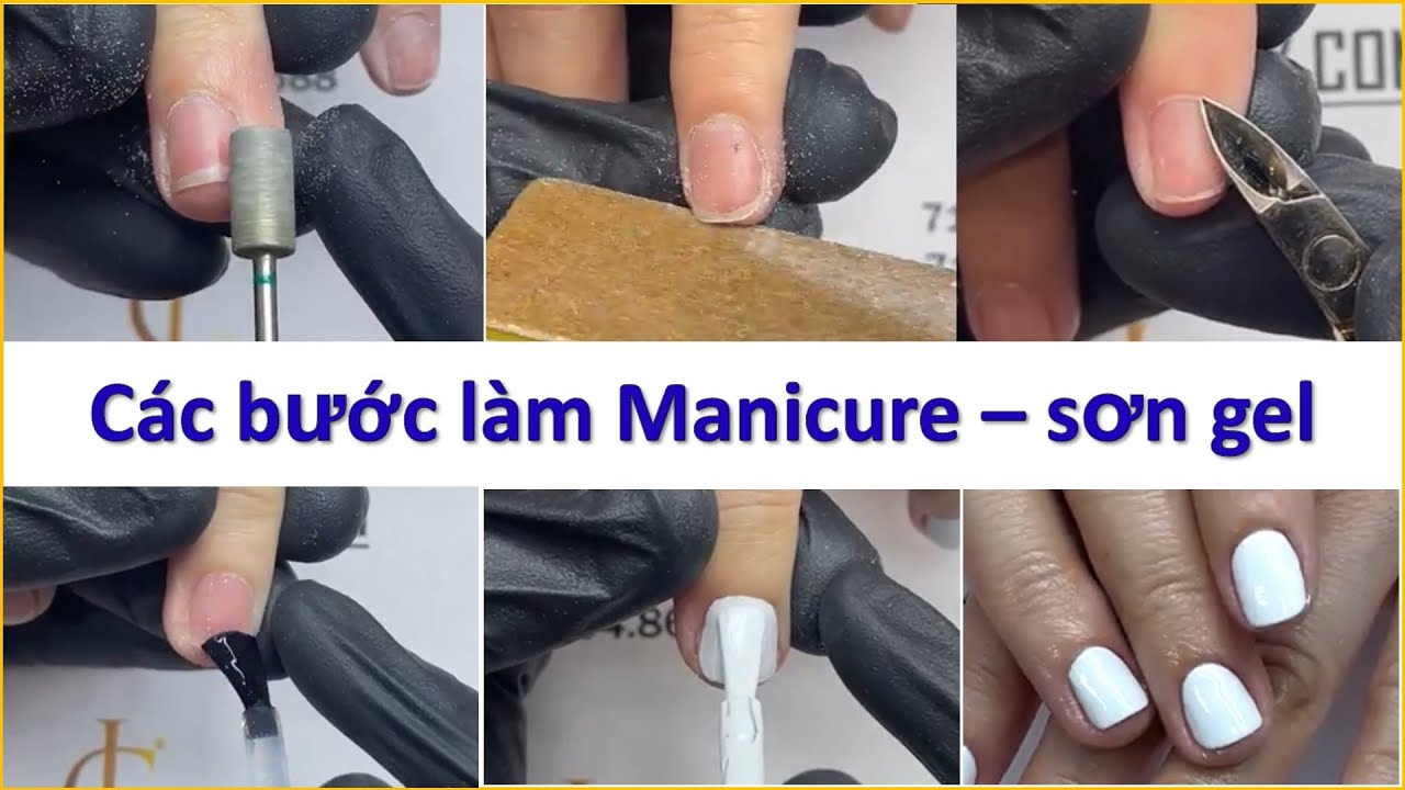 Cách làm sạch da, Manicure Sơn gel màu Trắng | Christine Lam