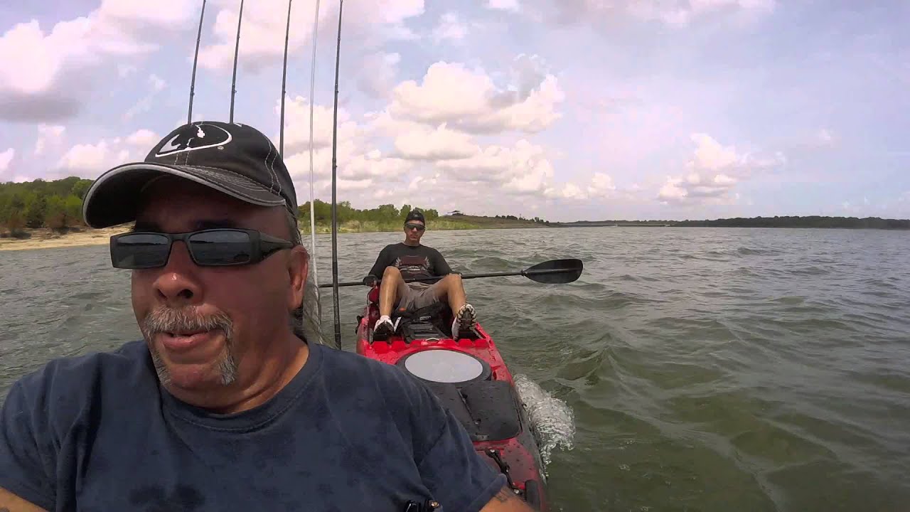 pulling my brother across Lake Lewisville,