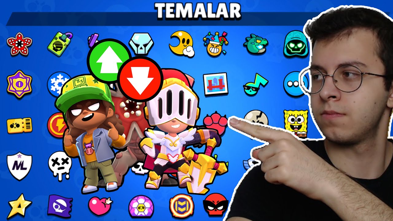 OYUNDAKİ TÜM TEMALARIN EN İYİ KOSTÜMLERİNİ SIRALADIM !! BRAWL STARS