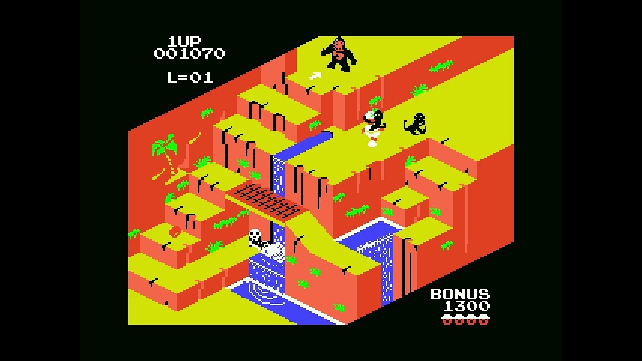 Sega's Congo Bongo MSX version [MSX, 32K cartridge ROM, 1984 Sega]