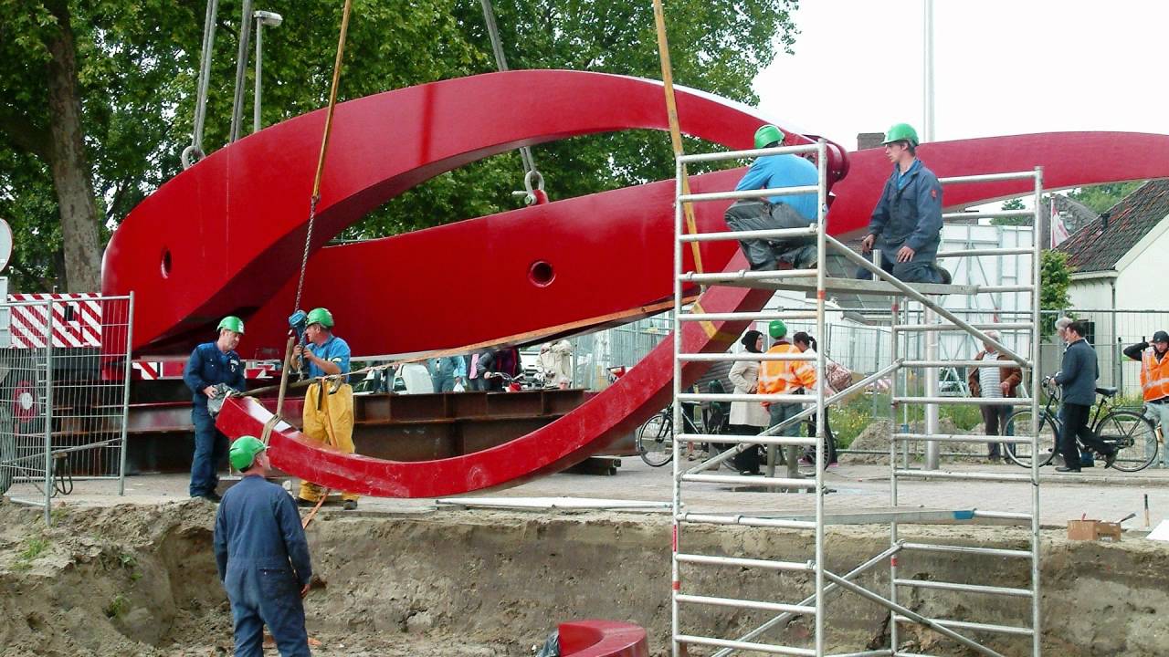 Rode Brug Utrecht, Transport & Montage.