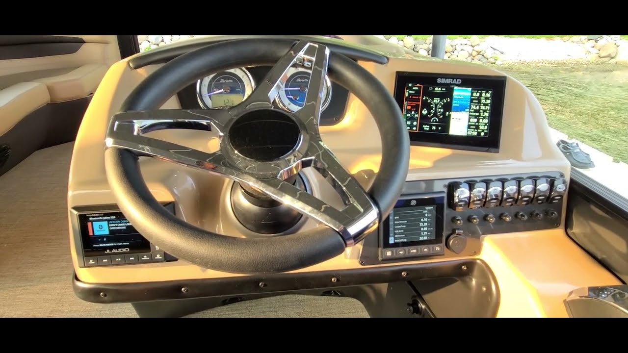 Barletta Cabrio C22UC Tritoon Pontoon Boat JL MM105 Stereo and Nema2k Modifications