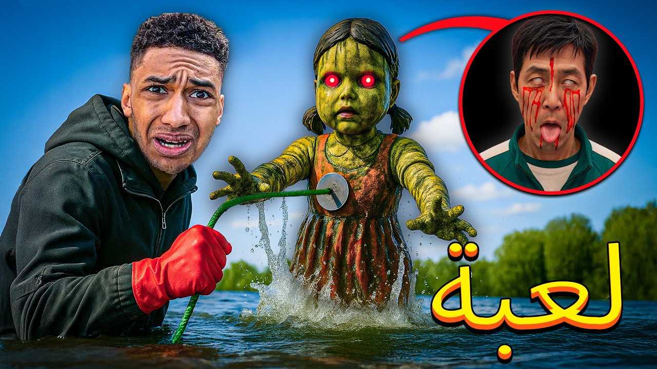 لقد وجدت دمية لعبة الحبار 3 تحت الماء باستخدام المغناطيس... 😰Squid Game 3