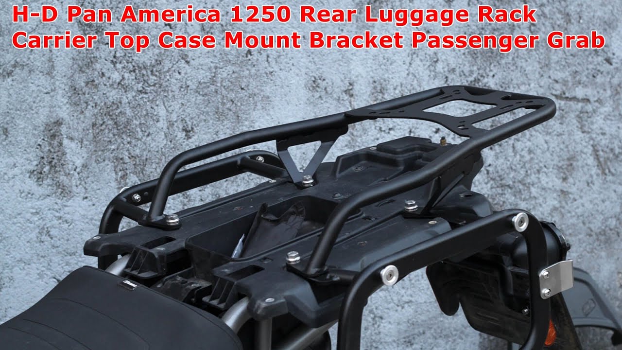 How to Install H-D Pan America 1250 Rear Luggage Rack Carrier Top Case Mount Bracket Passenger Grab