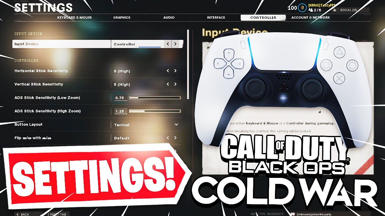 My Settings in Black Ops Cold War! (Best Controller Settings)