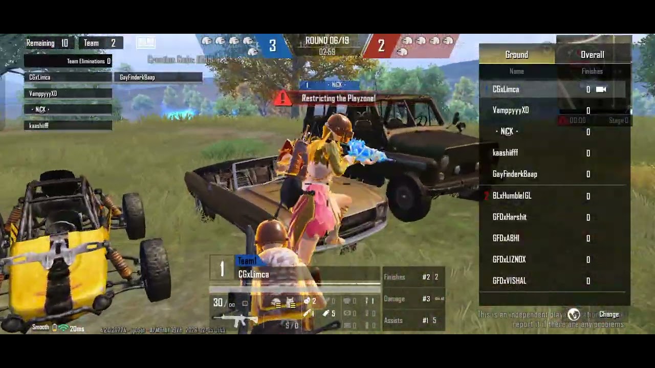 5 v5 against  wow mode pro team