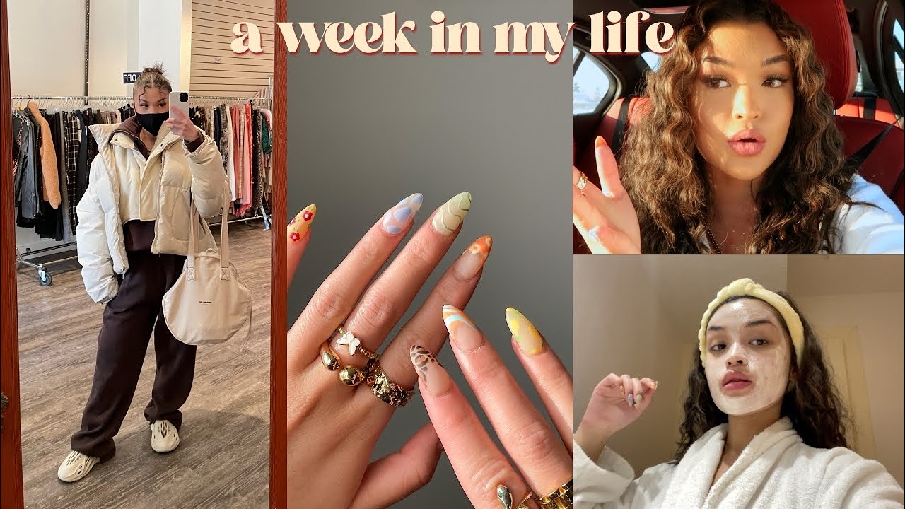 a chill week in my life VLOG | new clothes, my skin journey, spring nails