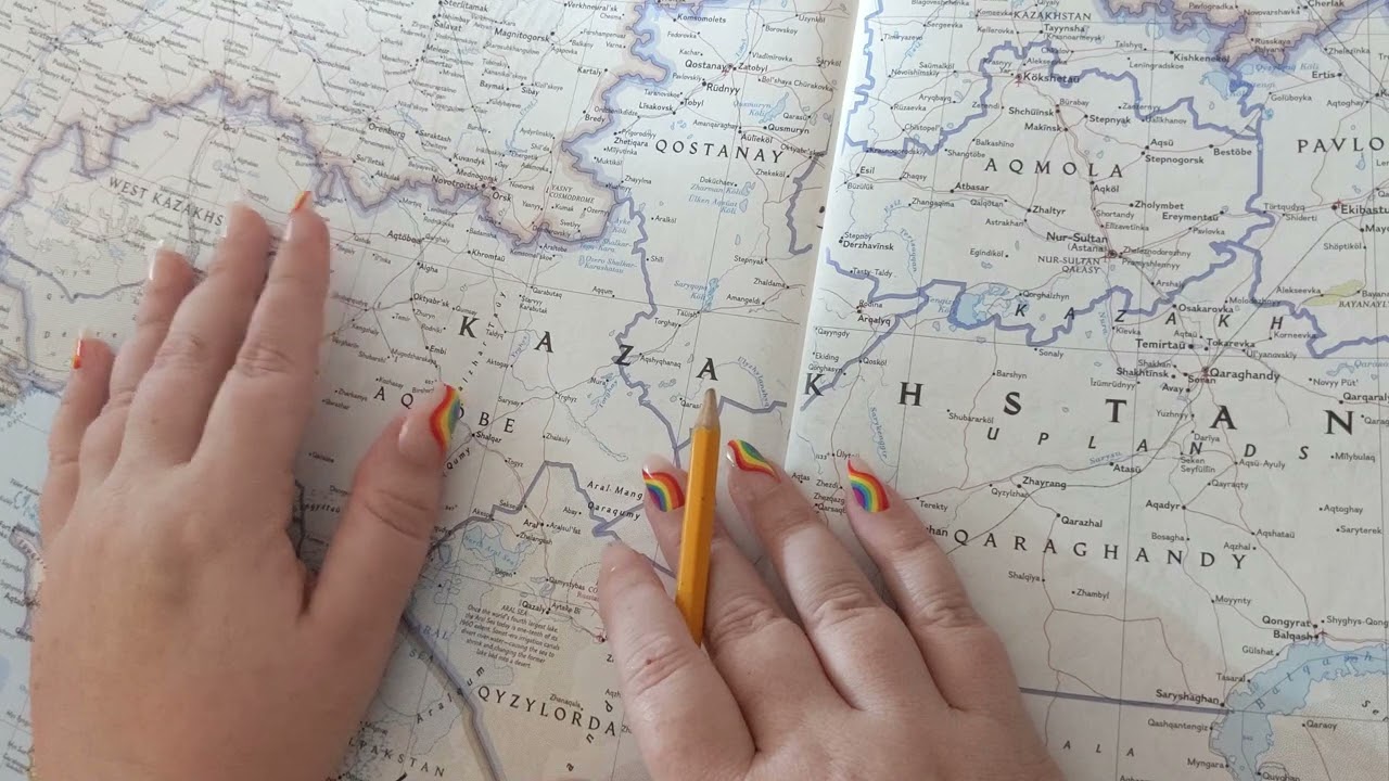 ASMR ~ Aktobe, Kazakhstan History & Geography ~ Soft Spoken Map Tracing Google Earth