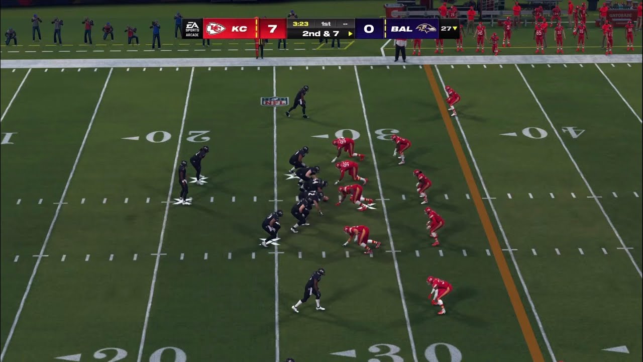 Madden NFL 25 (2024) (PS4) chiefs vs ravens (CPU vs CPU)