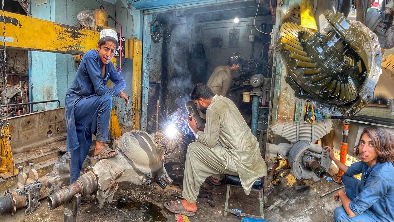 How We Pulled Out a Stuck Axle from a Broken Truck Tube Housing!