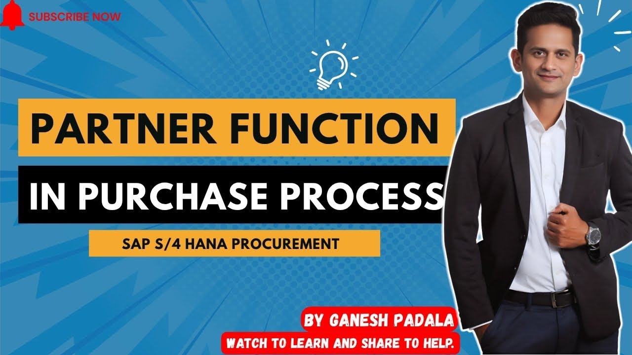 Partner Function in Purchasing Process- SAP S/4 HANA Procurement