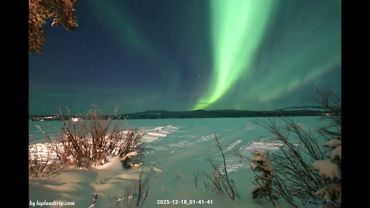 Kurravaara Norrsken &mdash; Kiruna, Swedish Lapland | Timelapse (2025-12-18)
