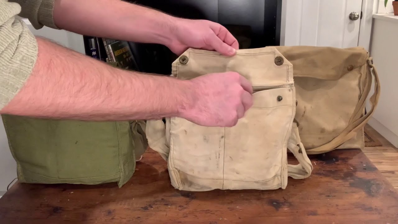 British MKVI MKVII & Light MKII Gas Mask Haversack Overview 1940-1945