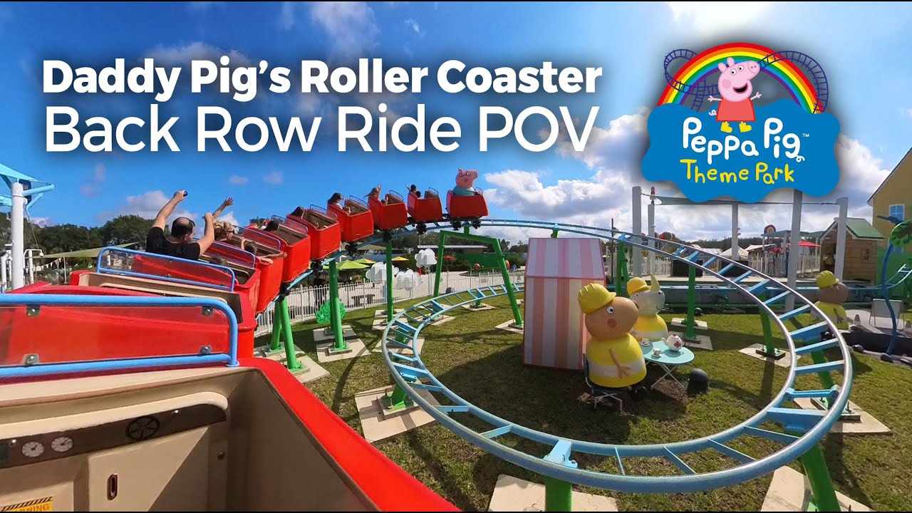 Daddy Pig's Roller Coaster at Peppa Pig Theme Park | Full Ride POV