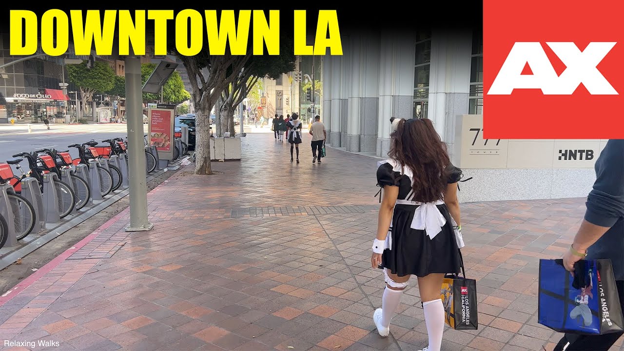 Walking to Anime Expo Downtown LA Walking tour