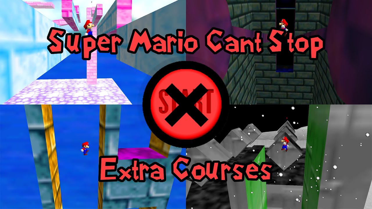 Super Mario Can't Stop - Extra Courses (Savestateless)