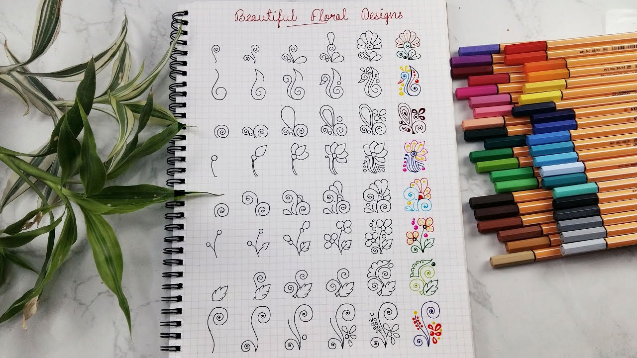 Beautiful Floral Designs | How to draw Mandala Patterns | Mandala Art for beginners