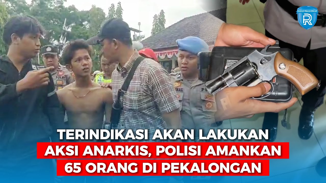 Terindikasi akan Lakukan Aksi Anarkis, Polisi Amankan 65 Orang di Pekalongan