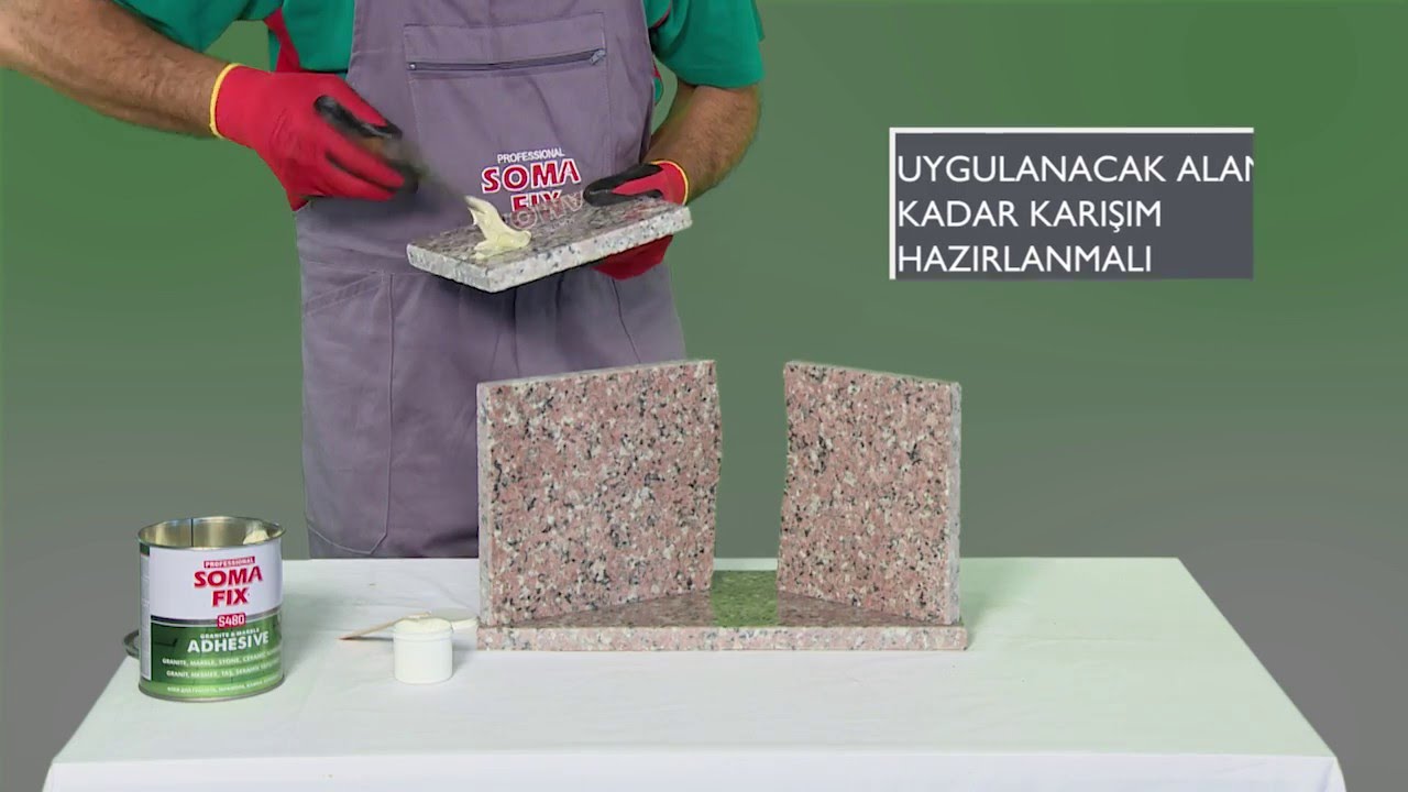Granit Mermer Tutkalı ile Kırık Mermeri Yapıştırma, Mermer Döşeme - Somafix