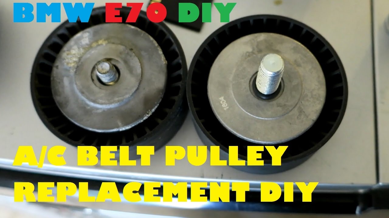 BMW E70 X5 4.8i A/C Belt Tensioner Pulley Replacement DIY for $9.00