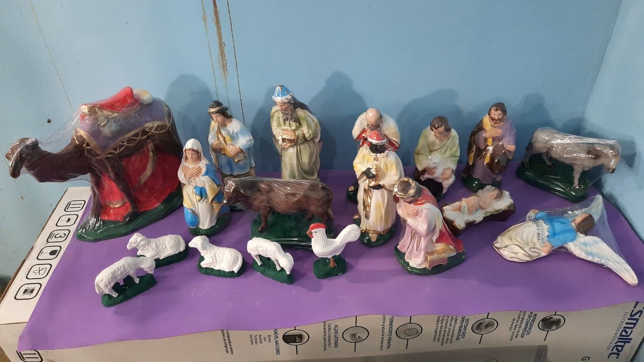 Comprei um presépio completo para o dia do Natal