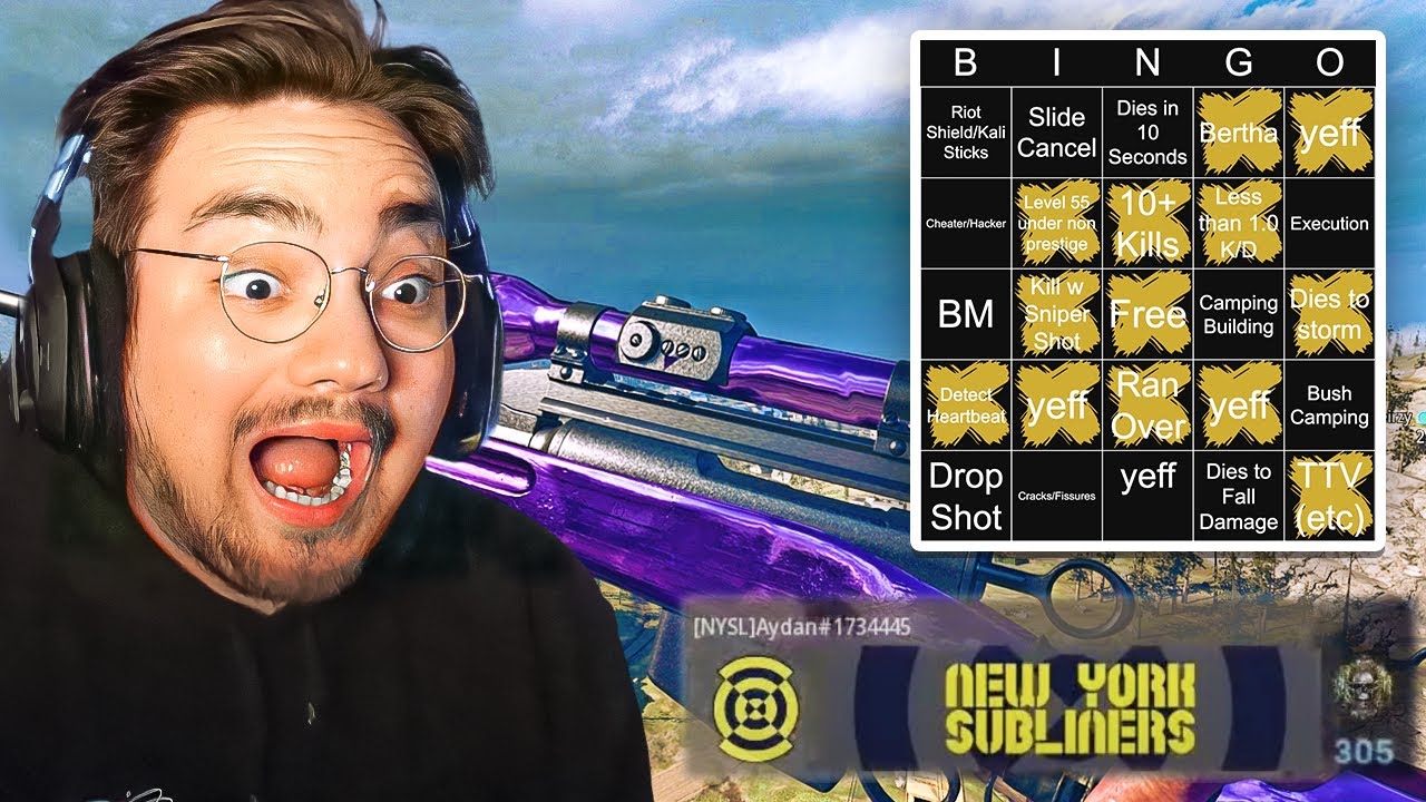 This Pro COD Player Ruined our Warzone Bingo Game