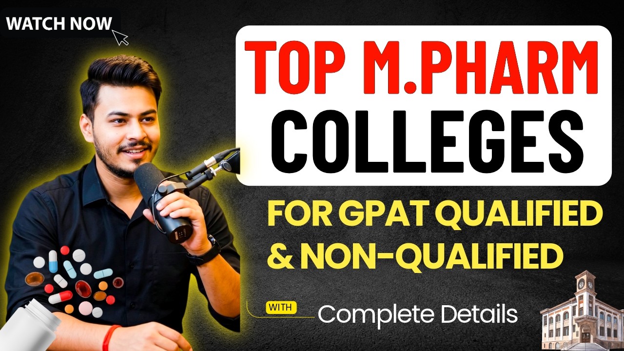 Best M.Pharm Colleges in India | NON-GPAT & GPAT Both Can Apply | M Pharm College List