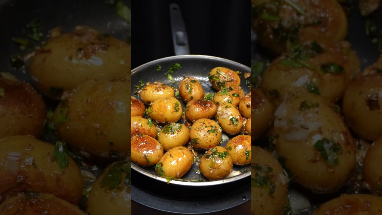 🔥 My Mom's 30-YEAR SECRET Recipe: CRISPY Cumin Garlic Potatoes! FOOLPROOF & So Addictive! #shorts