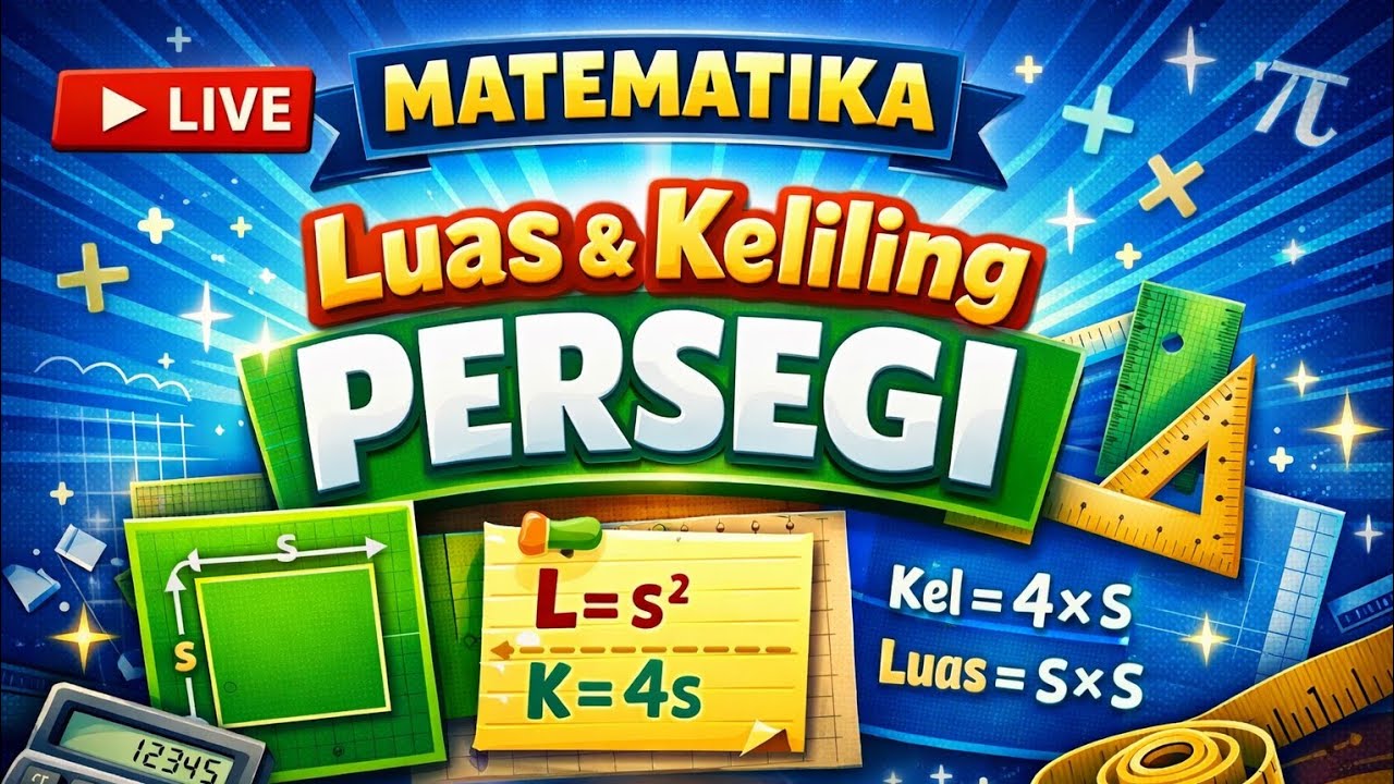 LUAS DAN KELILING PERSEGI || BELAJAR BARENG