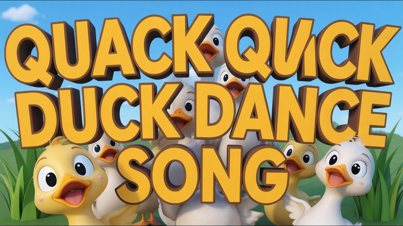 Cute Duck Song for Kids English Learning Music with Simple Easy Lyrics