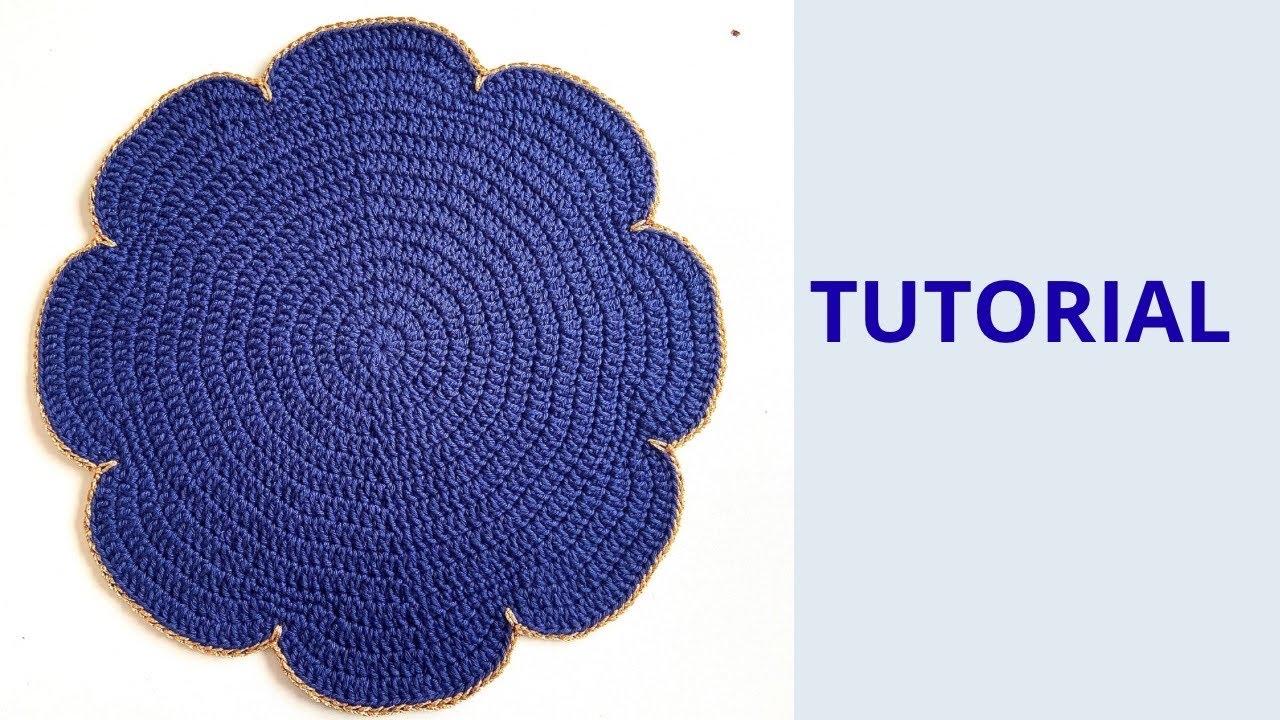 Tutorial sousplast ( americano) de forma simples e descomplicada #crochet #croche #sousplatemcroche 