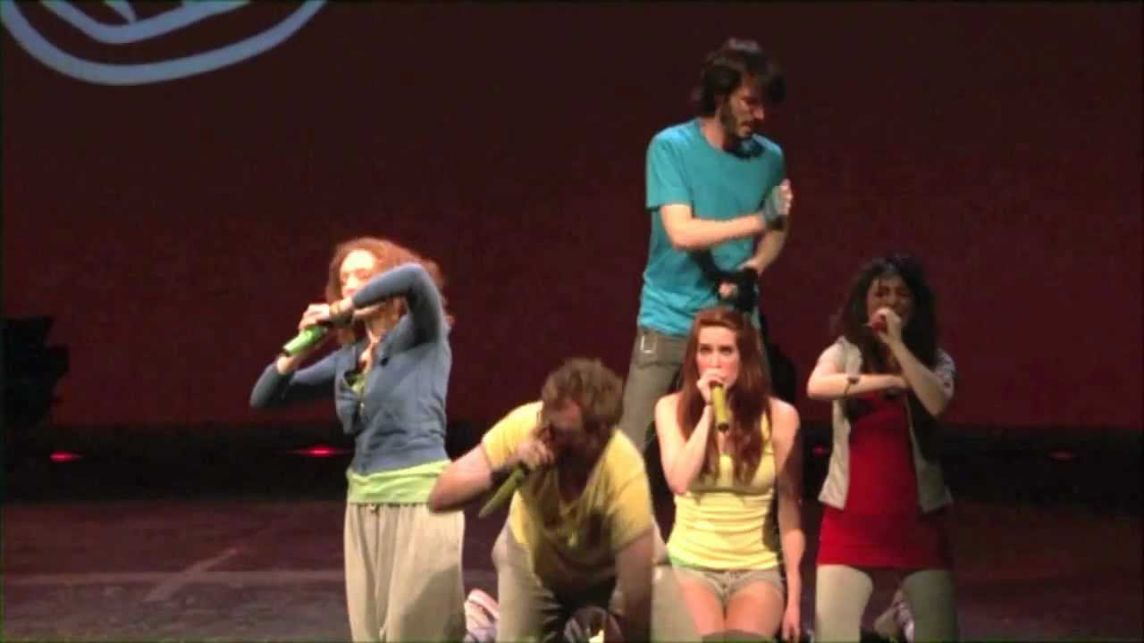 human turntables vs human drumkit (The Vocal Orchestra)
