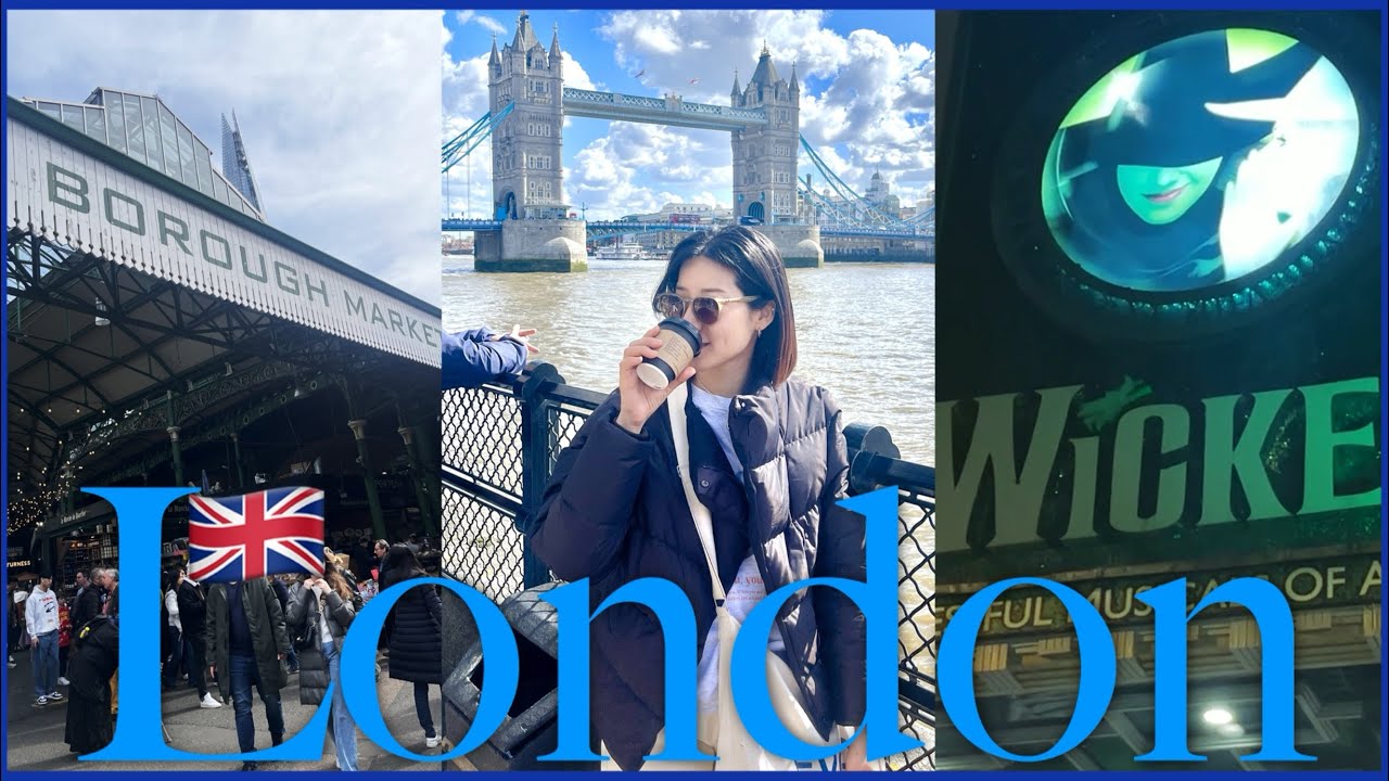 런던여행Vlog🇬🇧💂🏻‍♀️] 2박3일 쉴틈없는 런던여행브이로그 1편 | 버로우마켓 | 타워브릿지 | 런던 원데이 트래블카드 | 런던아이 | 빅벤 | 뮤지컬 위키드