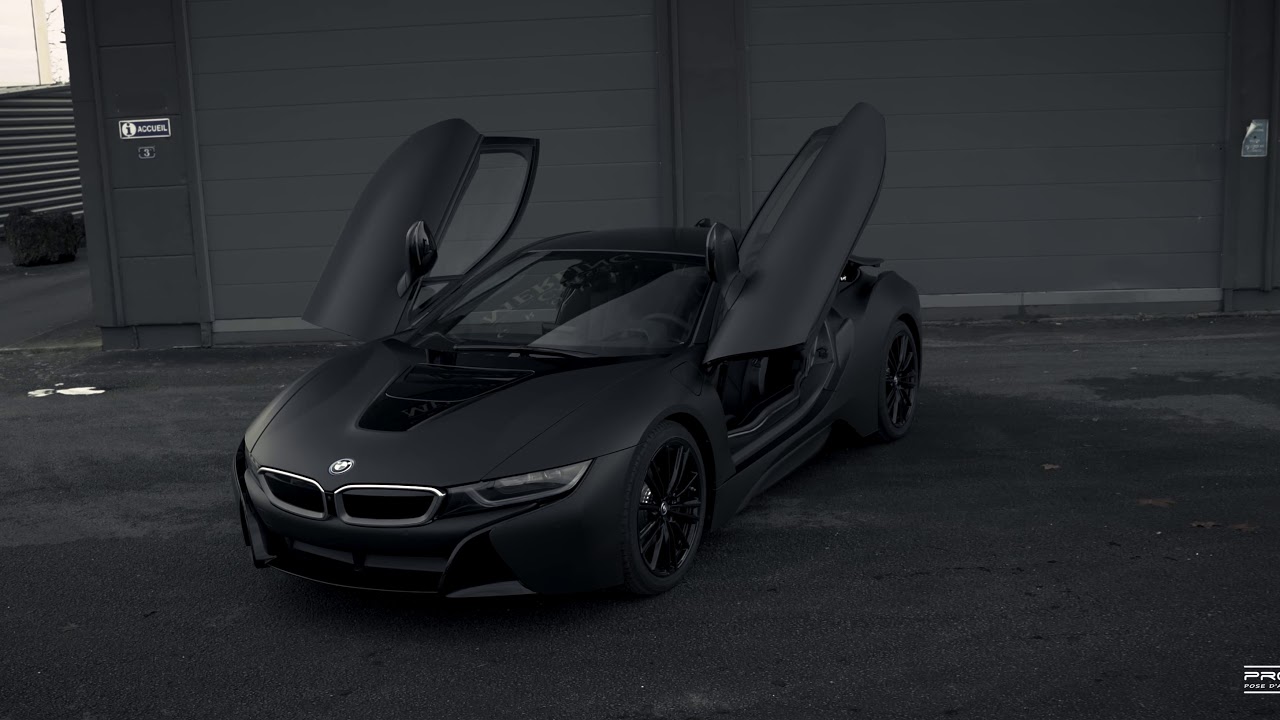 BMW i8 MAT BLACK COVERING | PROTECOVERING | 4K