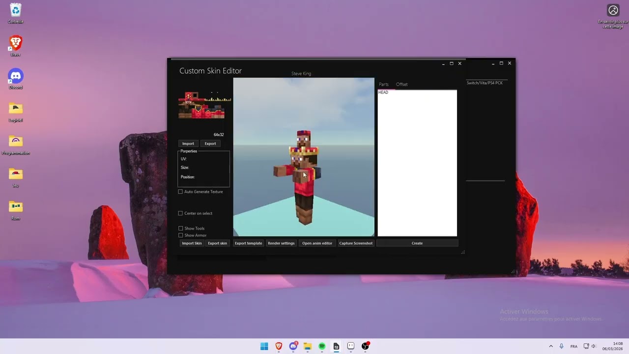 How to make custom skin for Minecraft LCE